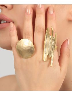 YUSHI | 18k Gold-Plated Ring Set