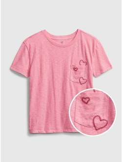 Kids Print Pocket T-Shirt