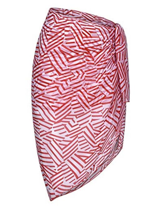 ChinFun Women's Beach Cover Up Sarong Dress Pareo Wrap Chiffon