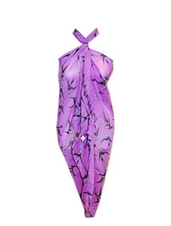 Scarf_tradinginc Floral Dragonfly Bird Pareo Sarong Swimsuite Cover up