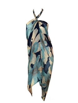 Scarf_tradinginc Floral Dragonfly Bird Pareo Sarong Swimsuite Cover up