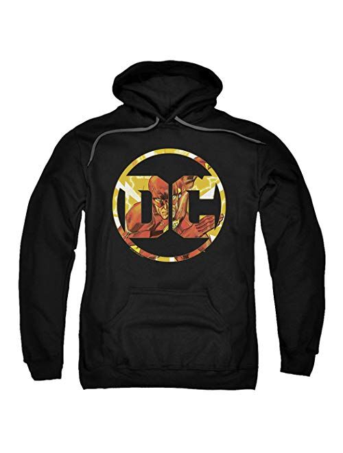 DC Comics Logo Pullover Hoodie Sweatshirt & Stickers