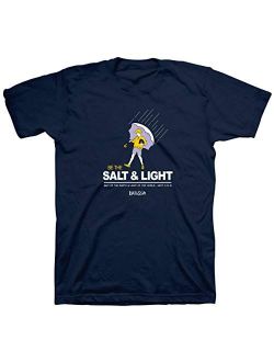 Kerusso Men's Salt and Light Matthew 5:13-16 T-Shirt - Navy -