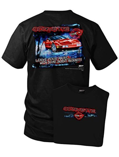 Wicked Metal Corvette Shirt - Leave Your Mark - Corvette C4 - Black