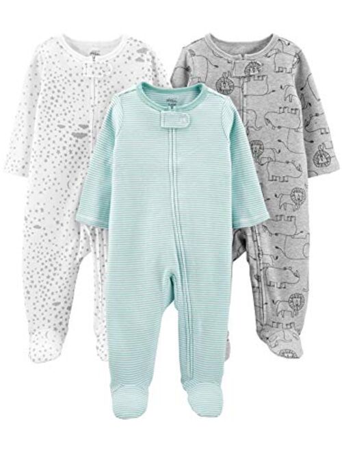 Simple Joys by Carter's Baby 3-Pack Cotton Footed Sleep and Play