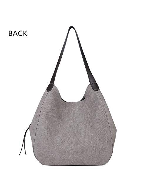 ArcEnCiel Women's Cotton Canvas Handbag Shoulder Bags Totes Purses