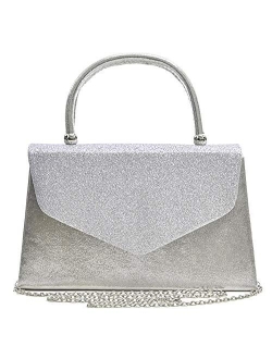 Women's Evening Bag Party Clutches Wedding Purses Cocktail Prom Handbags with Frosted Glittering