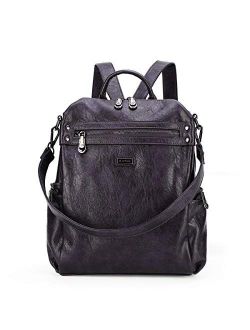 Women Bags Backpack Purse PU Leather Zipper Bags Casual Backpacks Shoulder Bags