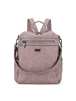 Women Bags Backpack Purse PU Leather Zipper Bags Casual Backpacks Shoulder Bags