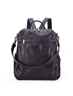 Women Bags Backpack Purse PU Leather Zipper Bags Casual Backpacks Shoulder Bags