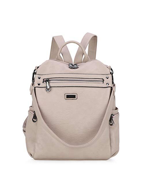 Women Bags Backpack Purse PU Leather Zipper Bags Casual Backpacks Shoulder Bags