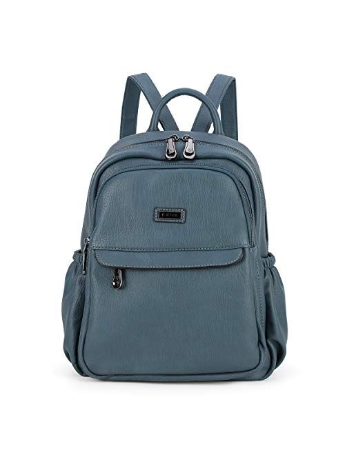 Women Bags Backpack Purse PU Leather Zipper Bags Casual Backpacks Shoulder Bags