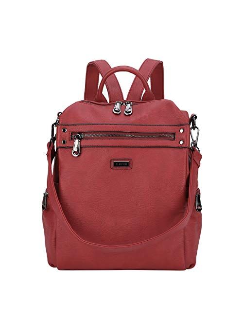 Women Bags Backpack Purse PU Leather Zipper Bags Casual Backpacks Shoulder Bags