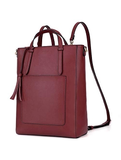 Tote Bag Convertible Backpack for Women Vegan Leather Handbag Multifuction Shoulder Bag