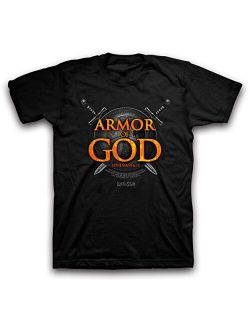 Armor of God Christian T-Shirt (Large), Black