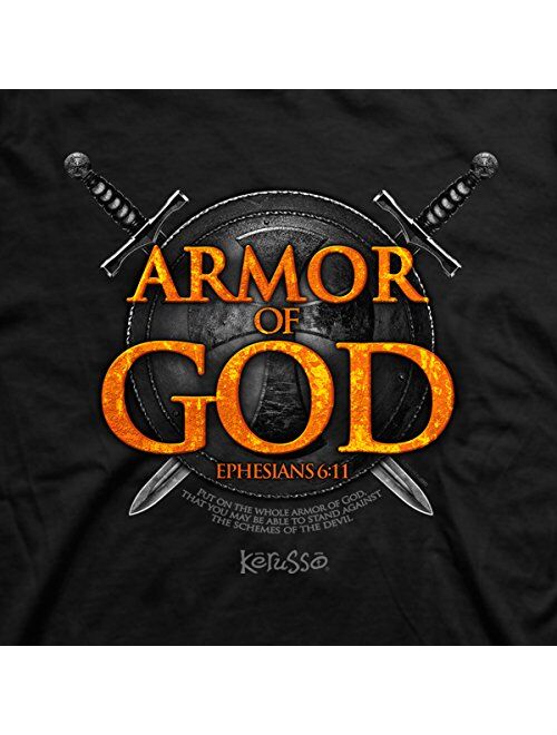 Armor of God Christian T-Shirt (Large), Black