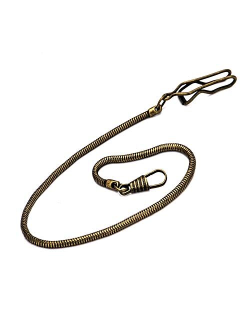 Clip Pocket Watch Chain - BOSHIYA Vintage Metal Alloy Pocket Vest Chain