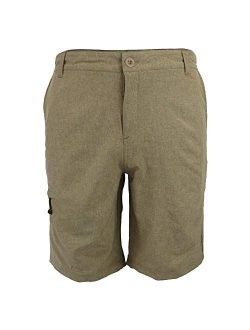 Mens Amphibian Hybrid Shorts Flat Front Chino Golf Short Pants Athletic Casual Board Shorts/Walk Short