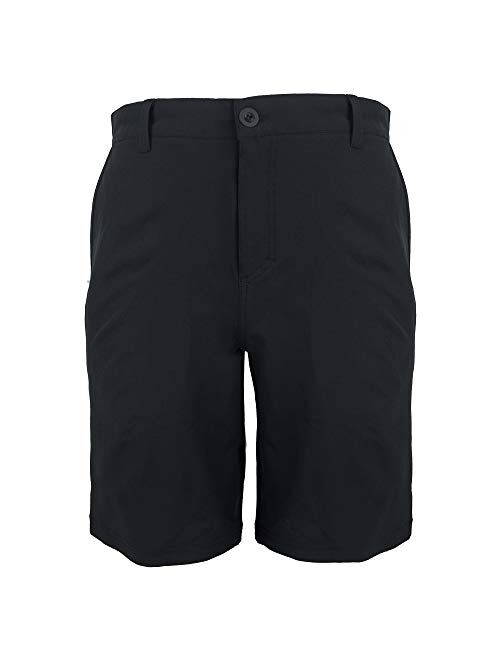 Mens Amphibian Hybrid Shorts Flat Front Chino Golf Short Pants Athletic Casual Board Shorts/Walk Short