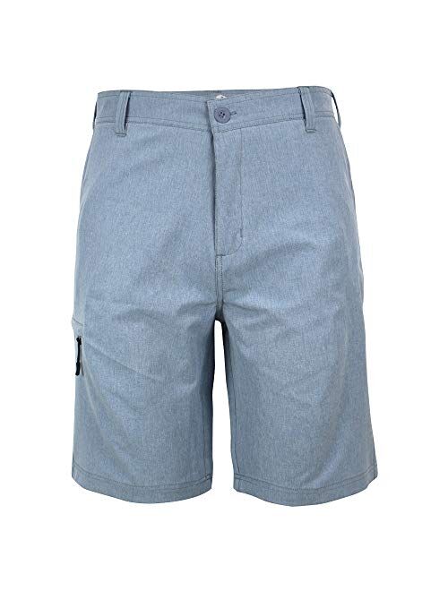 Mens Amphibian Hybrid Shorts Flat Front Chino Golf Short Pants Athletic Casual Board Shorts/Walk Short