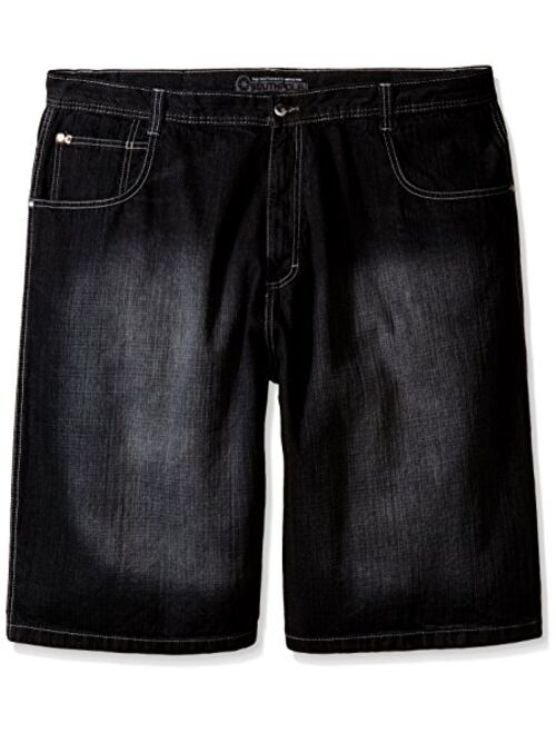 Southpole Men's Denim Solid Ziper Fly Regular Fit Shorts (Ym/Bt)