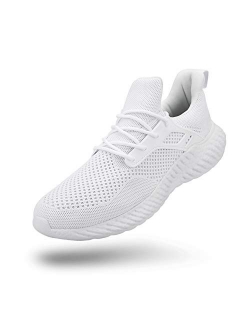 Footfox Womens Slip on Sneakers Lightweight Comfortable Mesh Sneakers Fashion Sports Gym Athletic Walking Shoes