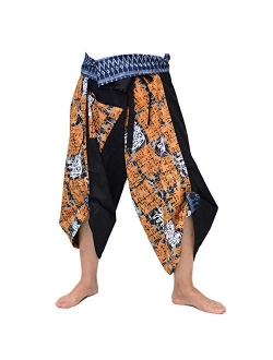 Harem Pants Women Men Yoga Ninja Pants Samurai Style