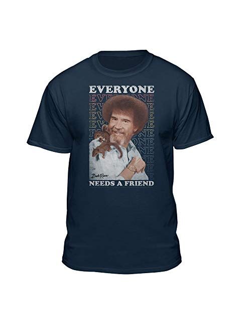 Teelocity Bob Ross Everyone Needs A Friend Graphic T-Shirt