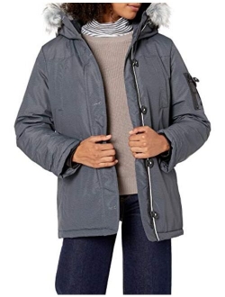 Women's Warm Winter Jacket with Faux Trimmed Hood