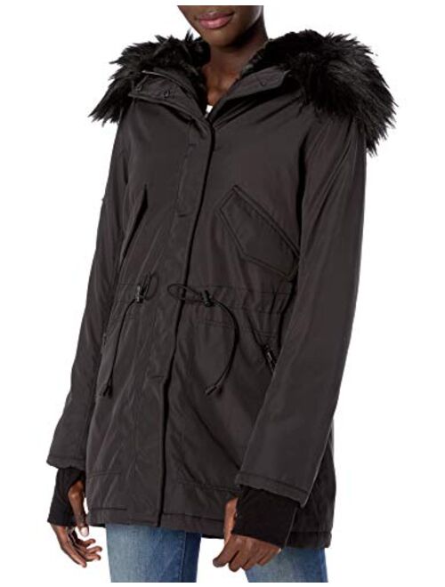 S13 Women's Luxe Canyon Lined Parka with Faux Fur Hood