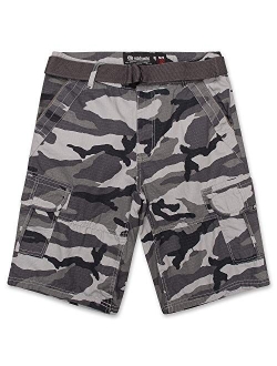 Cargo Shorts for Men - Mens and Big and Tall Twill Cargo Shorts with Belt - ECKO