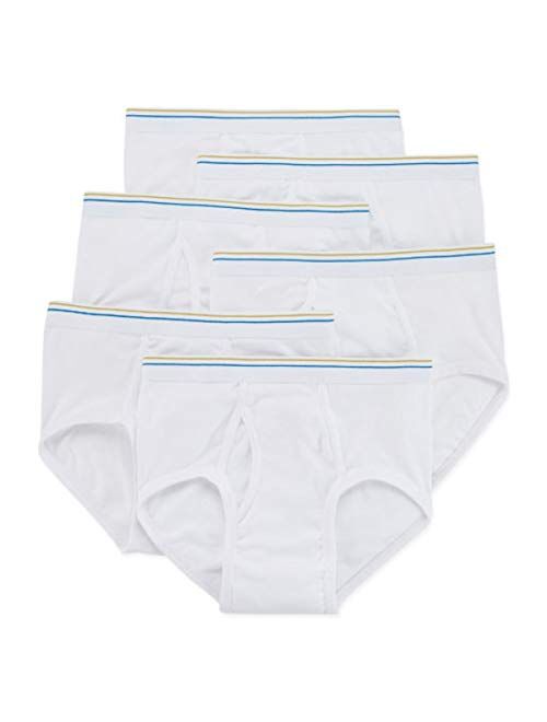 Stafford 6 Pair Blended Cotton Full-Cut Briefs