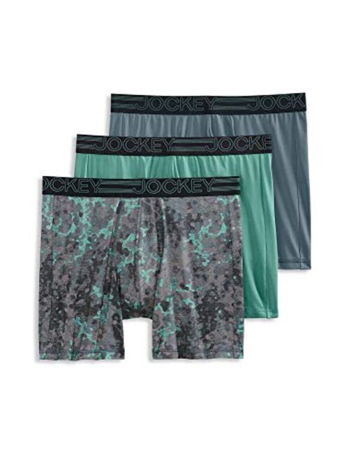 Jockey Men's Underwear Active Microfiber Midway Brief - 3 Pack