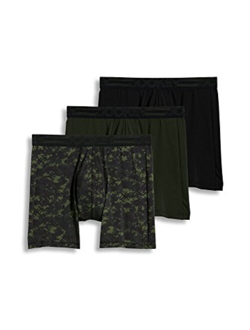 Jockey Men's Underwear Active Microfiber Midway Brief - 3 Pack