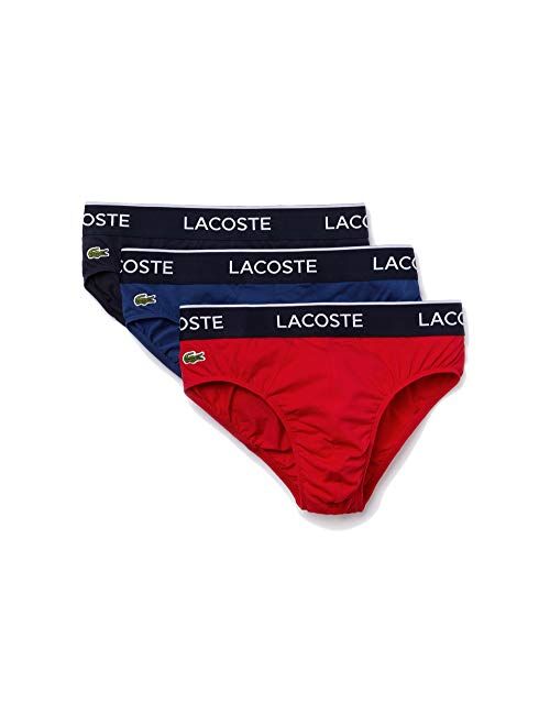 Lacoste Men's Casual Classic 3 Pack Cotton Stretch Briefs