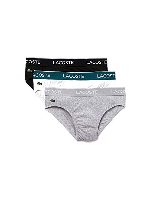 Lacoste Men's Casual Classic 3 Pack Cotton Stretch Briefs