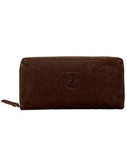 BARON of MALTZAHN - Women's Wallet OPPENHEIMER made of brown leather