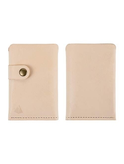 TXEsign Top Grain Genuine Leather Business Name Card Holder Case with Magnetic Closure