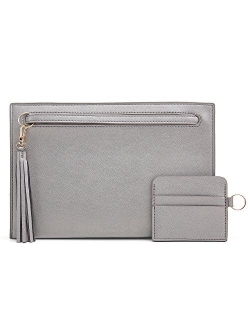 Women's Clutch Purse Evening Bag PU Leather Phone Wallet Envelope Handbag with Card Holder