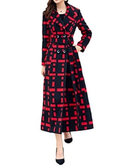 PENER Women's Long Section of The Fashion Trend of Wool Coat