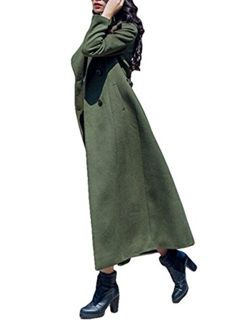 PENER Women's Long Section of The Fashion Trend of Wool Coat