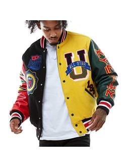 Smoke Rise Unisex Fashion Wool Varsity Jacket