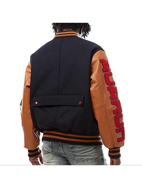 Smoke Rise Unisex Fashion Wool Varsity Jacket