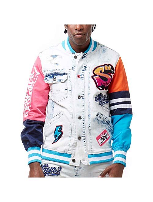 Smoke Rise Unisex Fashion Wool Varsity Jacket