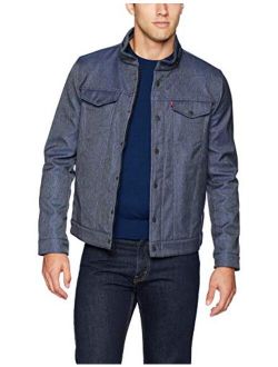 Men's Soft Shell Stand Collar Commuter Trucker Jackets