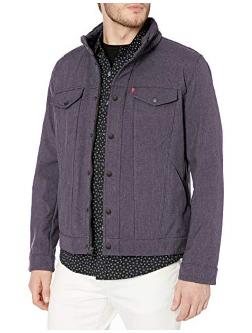 Levi's Men's Soft Shell Stand Collar Commuter Trucker Jackets