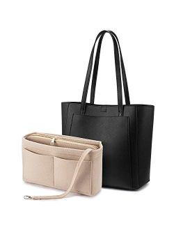 Handbags for Women Shoulder Tote Bags Satchel with Purse Organizer Insert