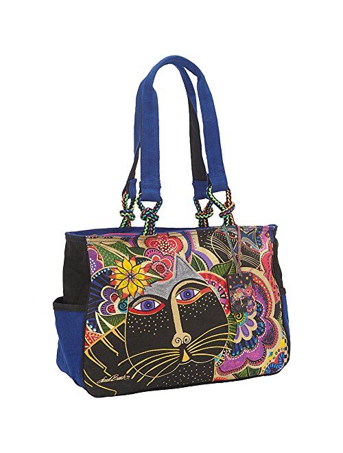 Laurel Burch Carlotta's Cats Tote, Multi, One Size