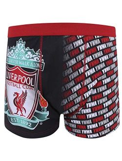 Liverpool Football Club Official Soccer Gift Mens Crest Boxer Shorts