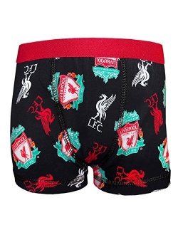 Liverpool Football Club Official Soccer Gift Mens Crest Boxer Shorts